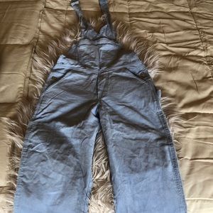 Baby blue corduroy overalls